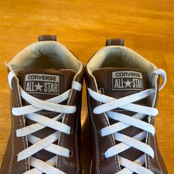 Converse All Star Chuck Taylor Boot High Top Leather boy’s Size 3 650456C - Picture 10 of 11